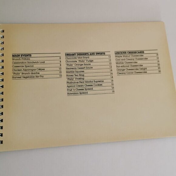 1980s Phabulous Philly Cookbook Philadelphia Cream Cheese Recipes Baking Kraft - Picture 4 of 8